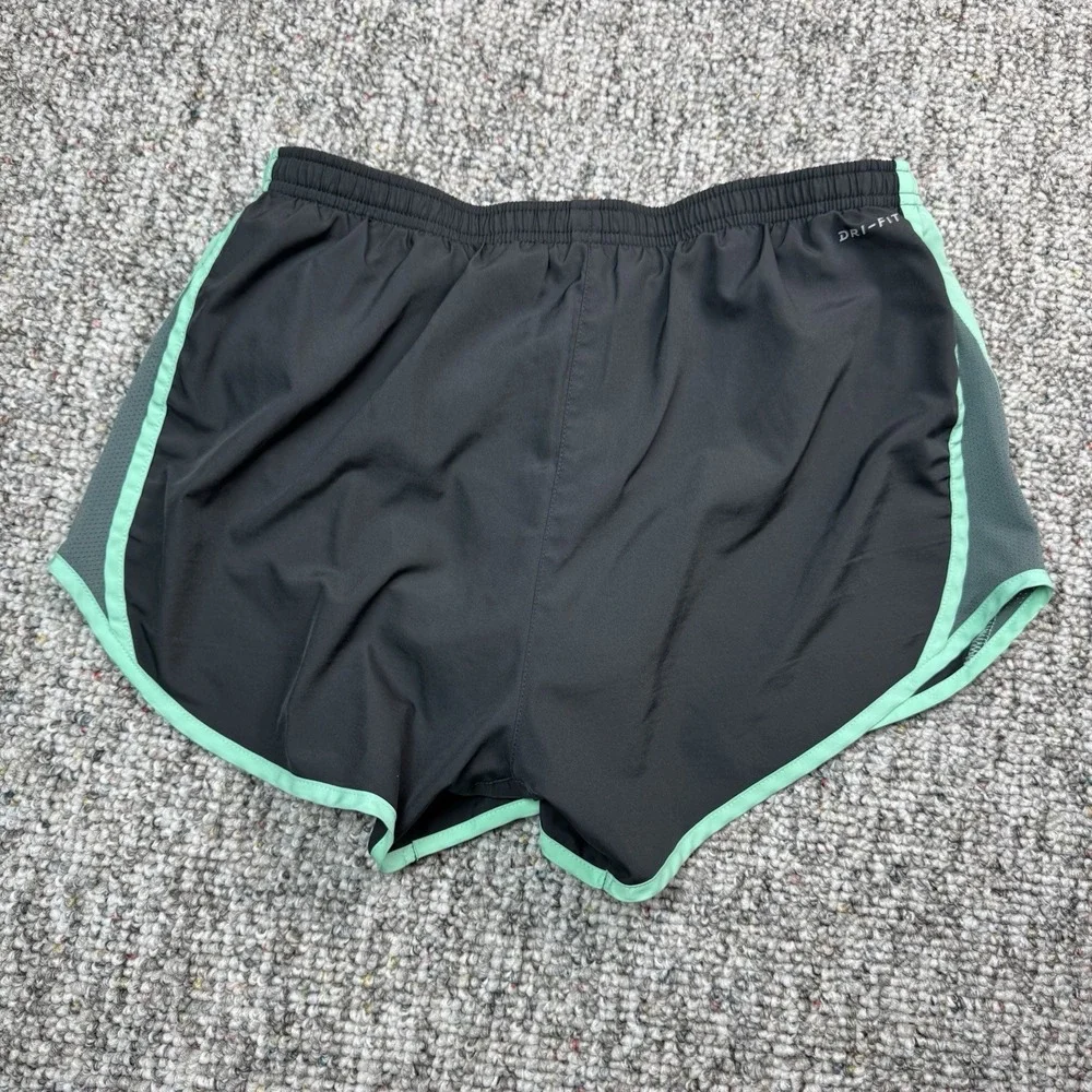 Nike Shorts Womens Small Lined Running Gym Dri Fit Gray Blue 624272-066